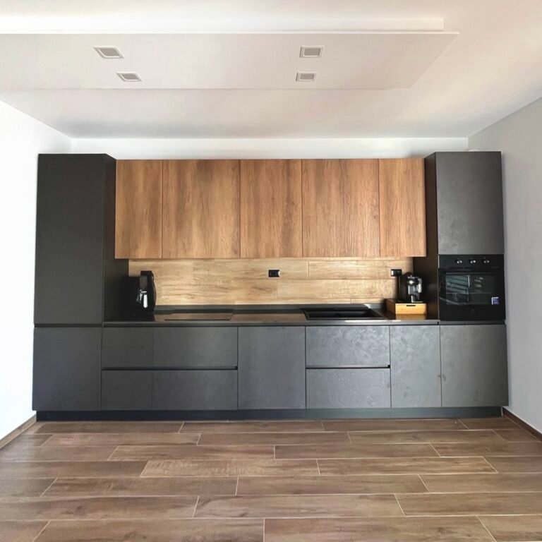 Infinity Cemento Dark e Rovere Nodato